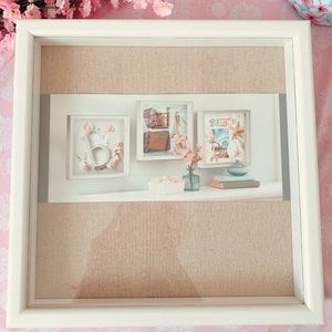 Classic white picture frame box